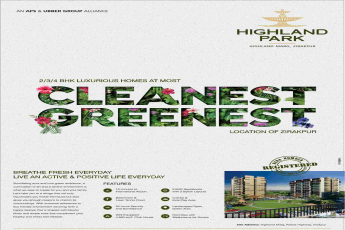 Breathe fresh everyday and live an active & positive life at APS Ubber Highland Park in Chandigarh